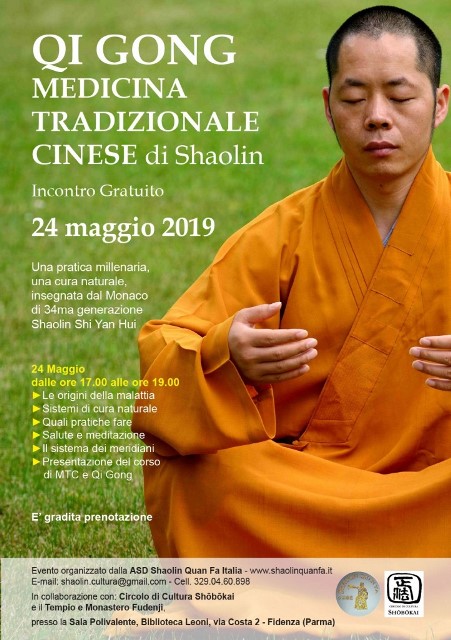 Immagine dell’evento Presentazione Corso Medicina Tradizionale Cinese (M.T.C.) - Fidenza