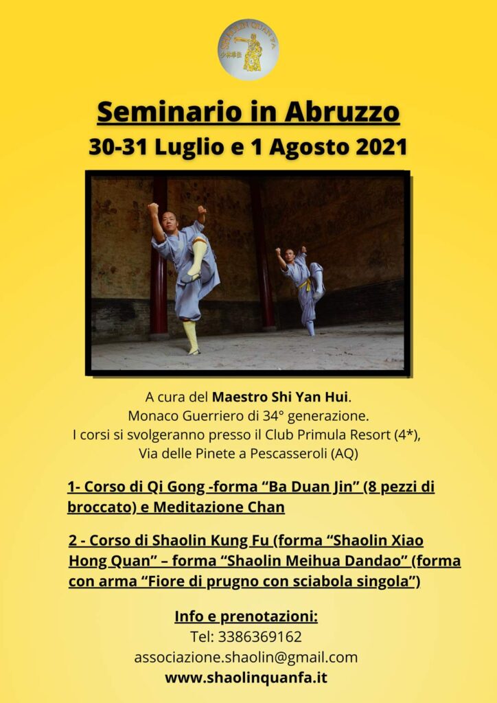 Immagine dell’evento Seminario in Abruzzo 2021