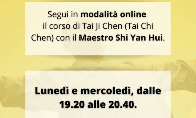 Nuovo corso di Tai Ji Chen