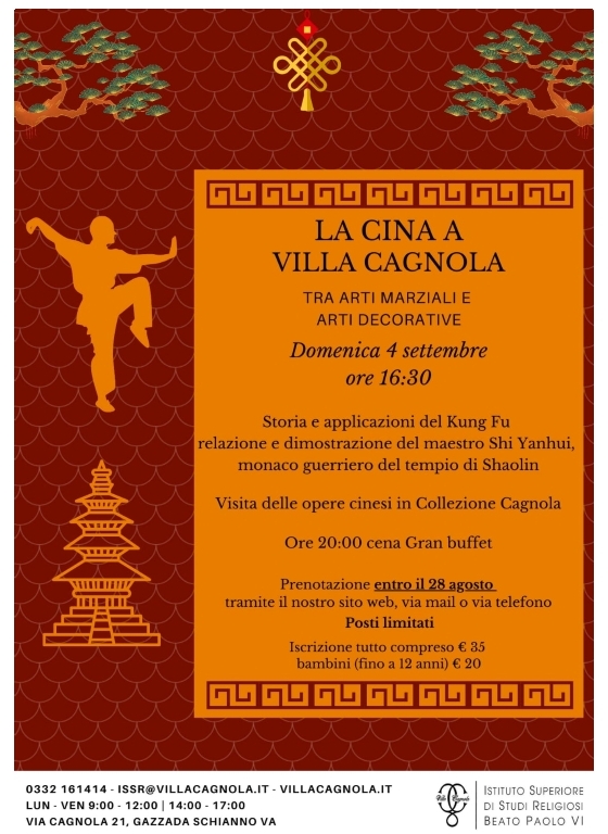 Immagine dell’evento La Cina a Villa Cagnola tra arti marziali e arti decorative - 4 settembre 2022