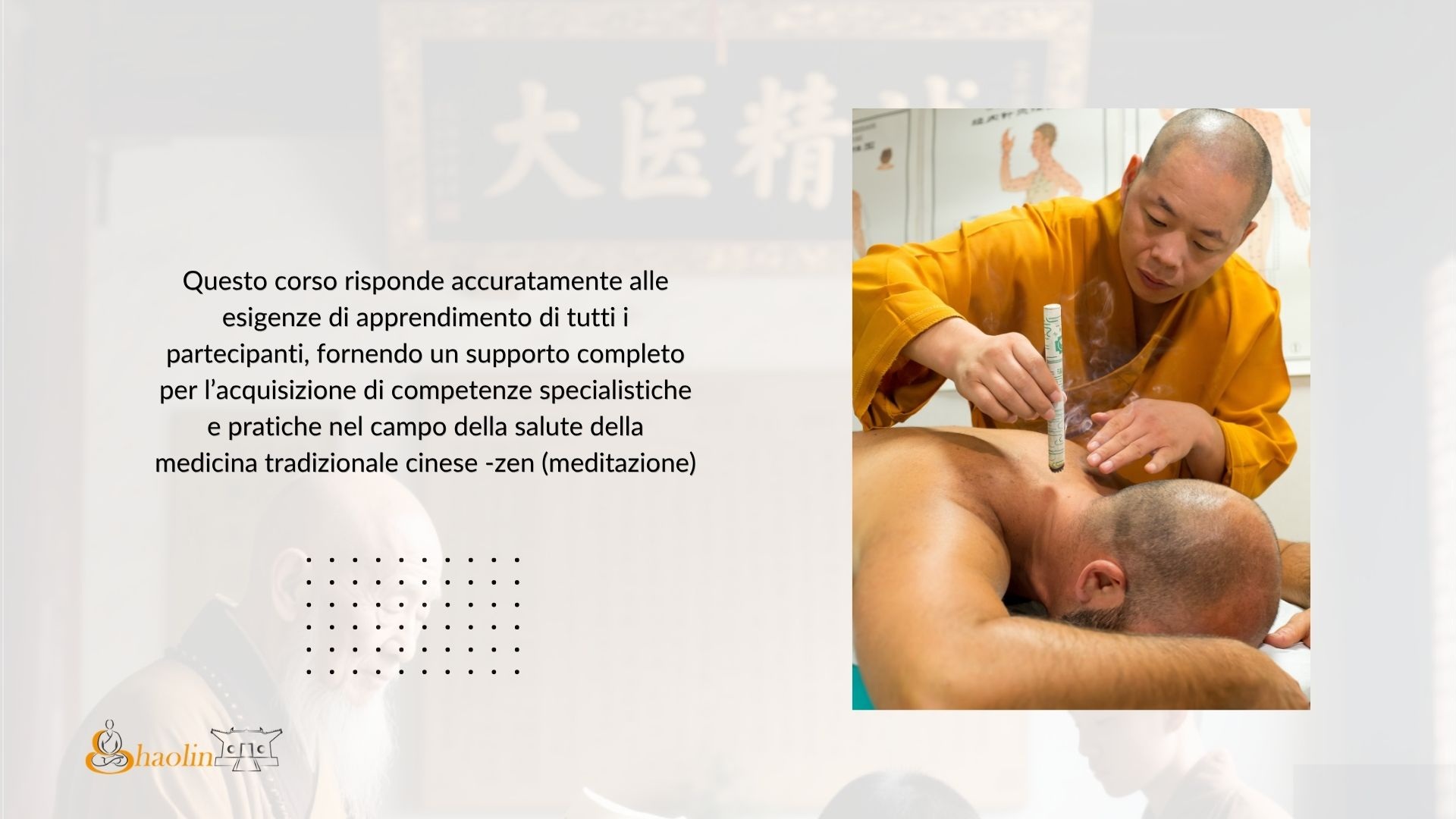 Scheda sugli obiettivi formativi del corso di Medicina Tradizionale Cinese