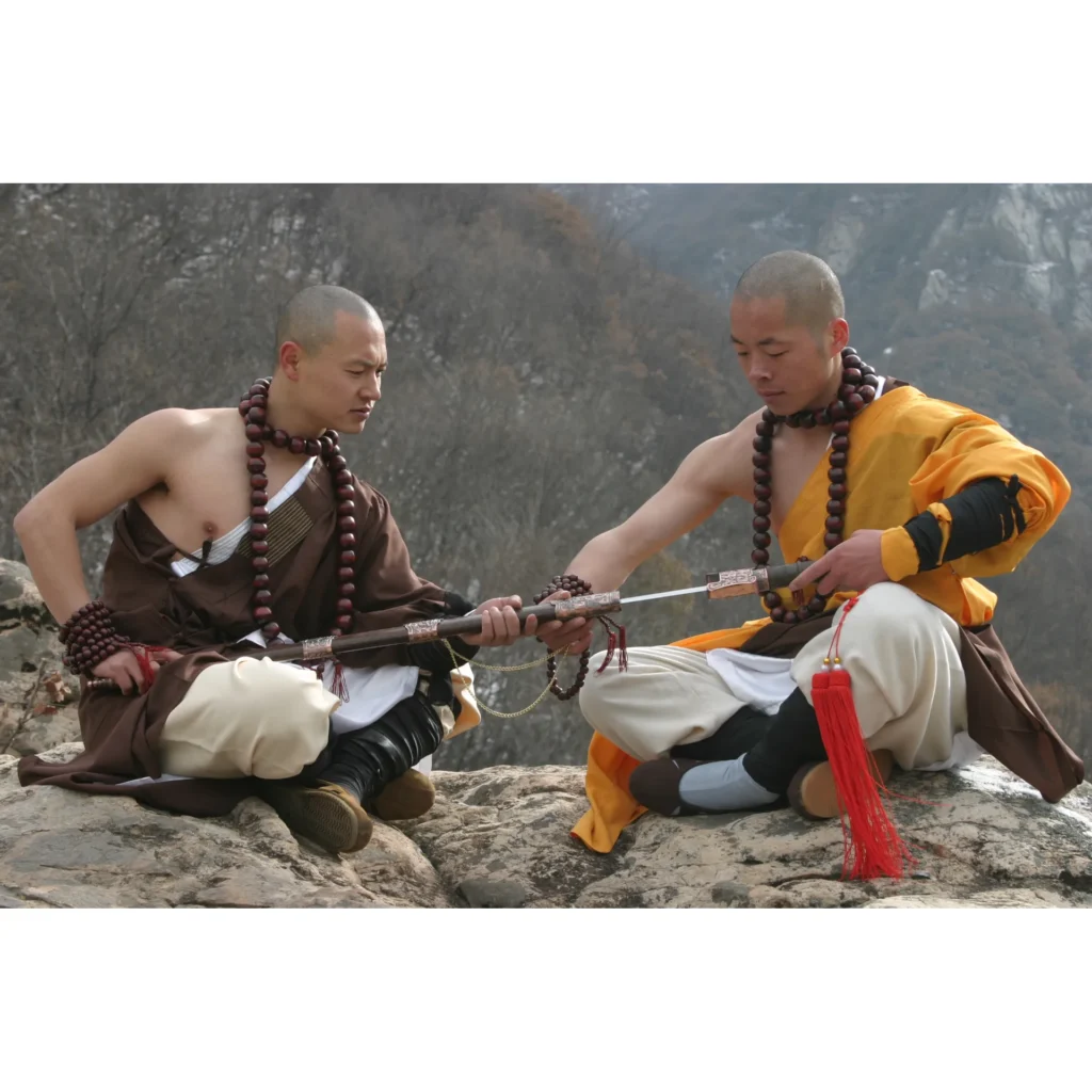 Maestro Shi Yan Hui durante una pratica di Shaolin Kung Fu - fotografia 02