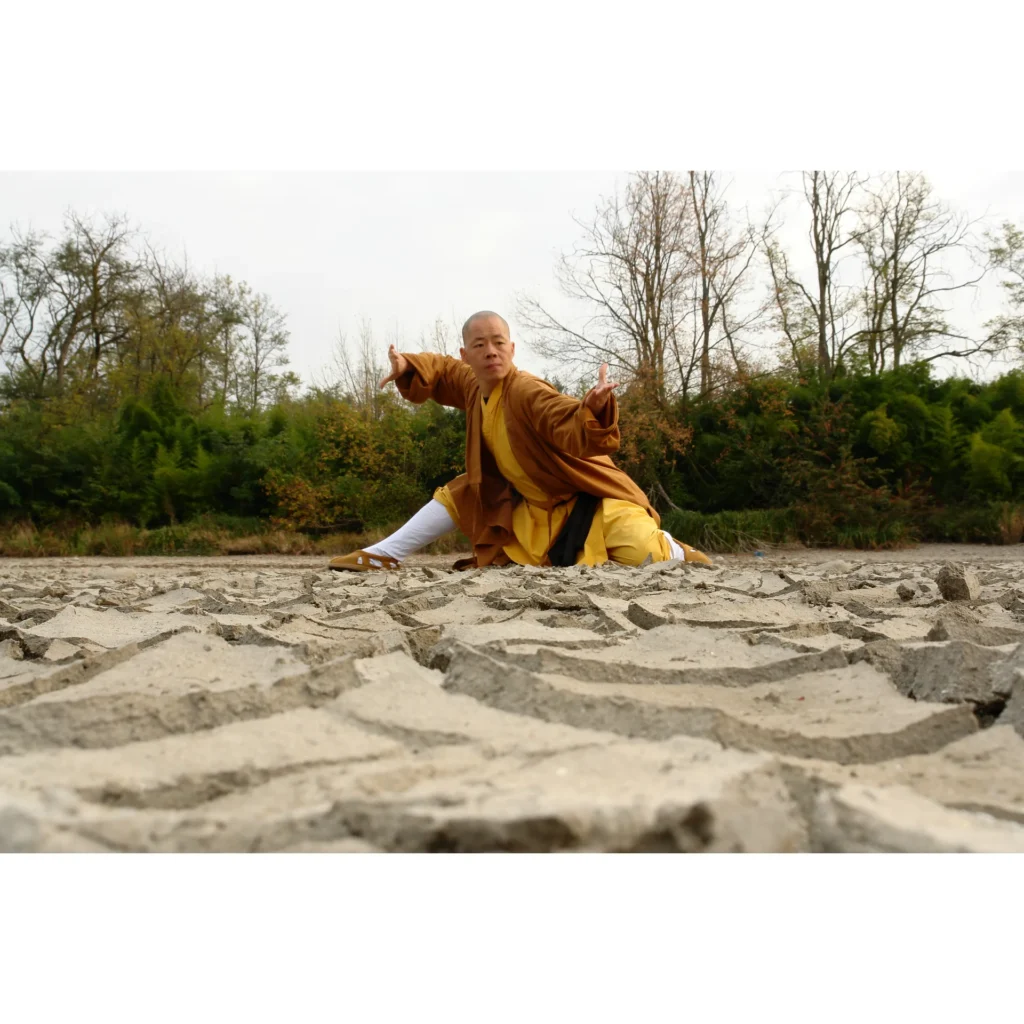 Maestro Shi Yan Hui durante una pratica di Shaolin Kung Fu - fotografia 24