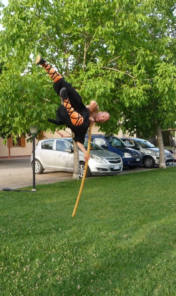 Maestro Shi Yan Hui durante una pratica di Shaolin Kung Fu - fotografia 26